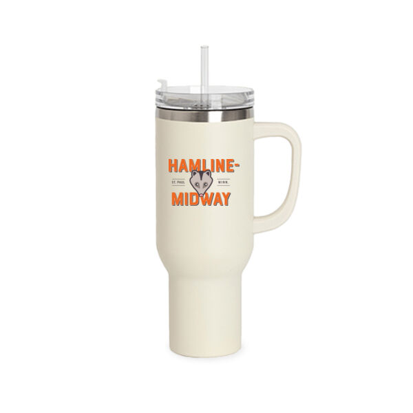 40 Oz. Tumbler with Handle - UV Transfer Logo Thumbnail